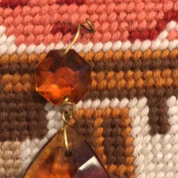 VINTAGE AMBER Crystals - Gorgeous - Picture 5 of 6